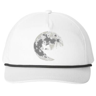 Akita Inu Dog Lover Moon Funny Halloween Snapback Five-Panel Rope Hat