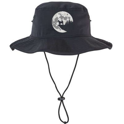 Akita Inu Dog Lover Moon Funny Halloween Legacy Cool Fit Booney Bucket Hat