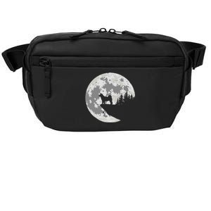 Akita Inu Dog Lover Moon Funny Halloween Crossbody Pack