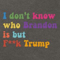 Antitrump I DonT Know Brandon Satirical Design Cotton Canvas Backpack