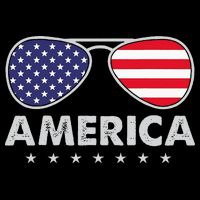 America Independence Day Funny Glasses Flag 16 in Basic Backpack