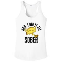 And I Did It All Sober Gift For Drinkers Alcoholics Ladies PosiCharge Competitor Racerback Tank