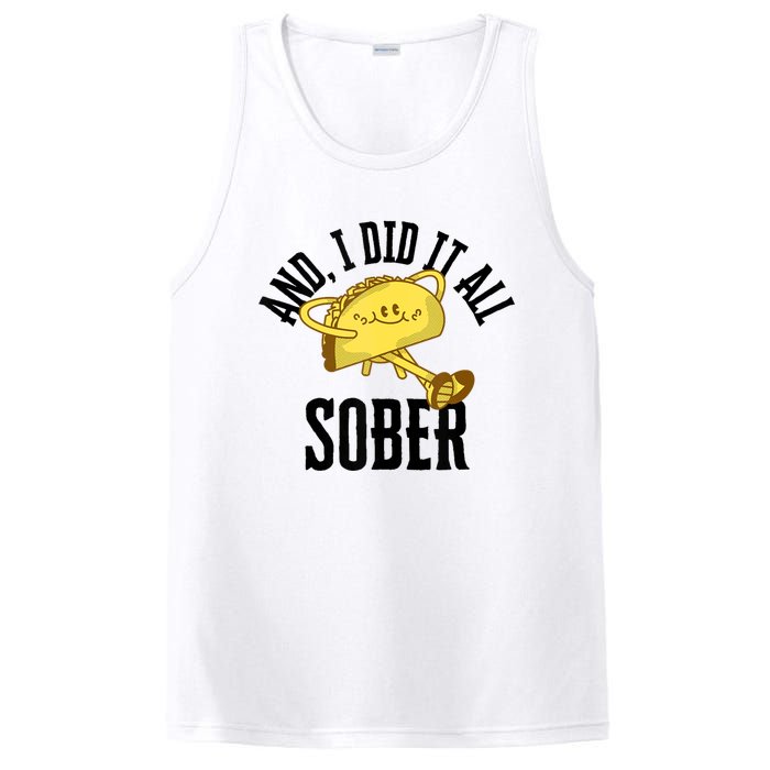 And I Did It All Sober Gift For Drinkers Alcoholics PosiCharge Competitor Tank