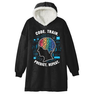 Artificial Intelligence Engineer Ai And Machine Learning Gift Hooded Wearable Blanket