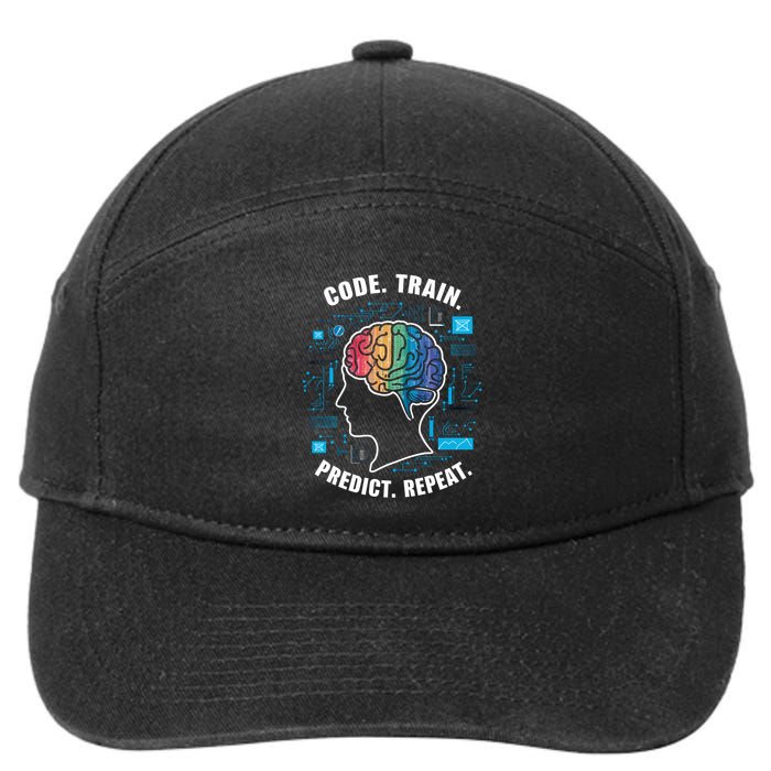 Artificial Intelligence Engineer Ai And Machine Learning Gift 7-Panel Snapback Hat