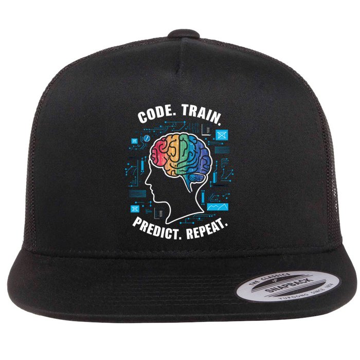 Artificial Intelligence Engineer Ai And Machine Learning Gift Flatbill Hat