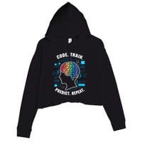 Artificial Intelligence Engineer Ai And Machine Learning Gift Crop Fleece Hoodie