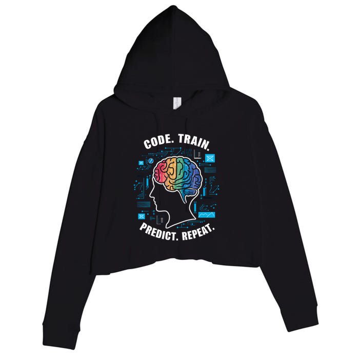 Artificial Intelligence Engineer Ai And Machine Learning Gift Crop Fleece Hoodie