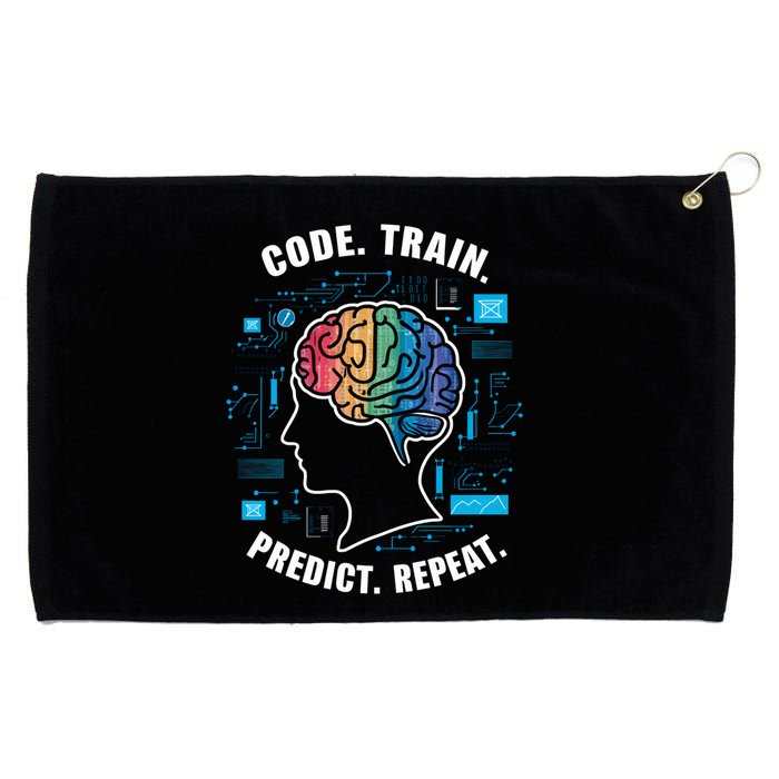 Artificial Intelligence Engineer Ai And Machine Learning Gift Grommeted Golf Towel