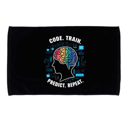Artificial Intelligence Engineer Ai And Machine Learning Gift Microfiber Hand Towel