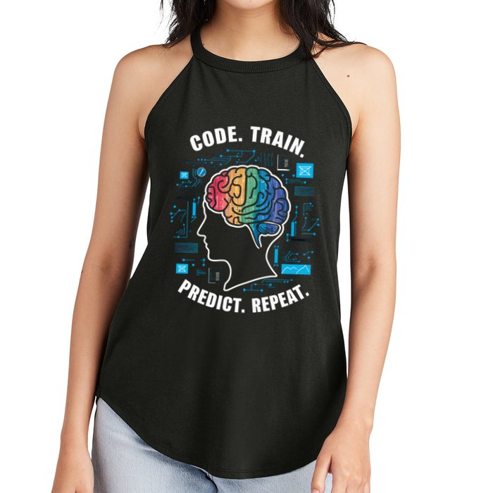 Artificial Intelligence Engineer Ai And Machine Learning Gift Women's Perfect Tri Rocker Tank