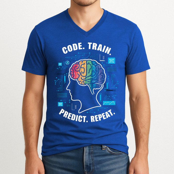 Artificial Intelligence Engineer Ai And Machine Learning Gift V-Neck T-Shirt