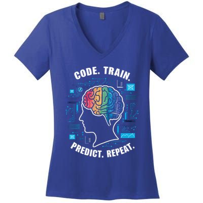 Artificial Intelligence Engineer Ai And Machine Learning Gift Women's V-Neck T-Shirt