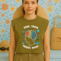 Artificial Intelligence Engineer Ai And Machine Learning Gift Garment-Dyed Women's Muscle Tee