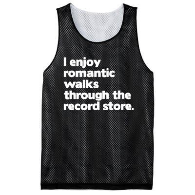 Alldayvinyl I Enjoy Romantic Walks Through The Record Mesh Reversible Basketball Jersey Tank