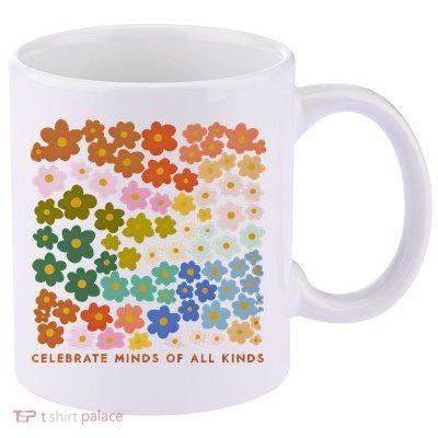 Autism Inclusive Education Celebrate Mind Of All Kind 11oz C Handle Ceramic Mug