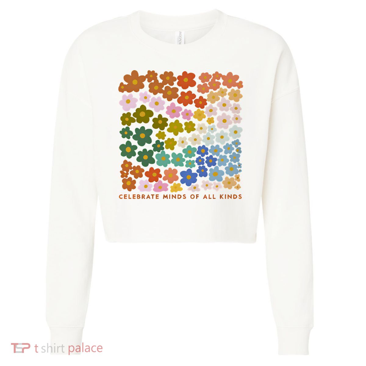 Autism Inclusive Education Celebrate Mind Of All Kind Cropped Pullover Crew