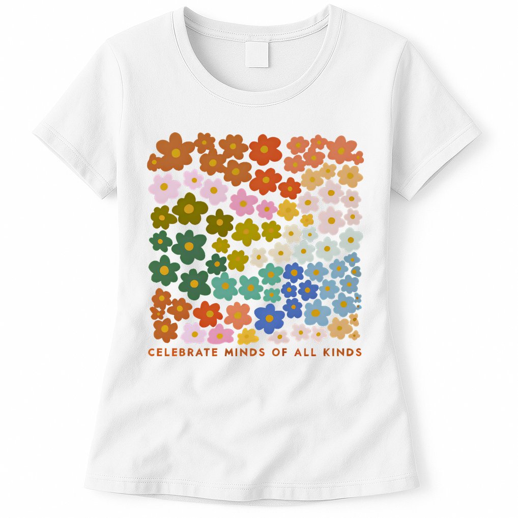Autism Inclusive Education Celebrate Mind Of All Kind Womens T-Shirt
