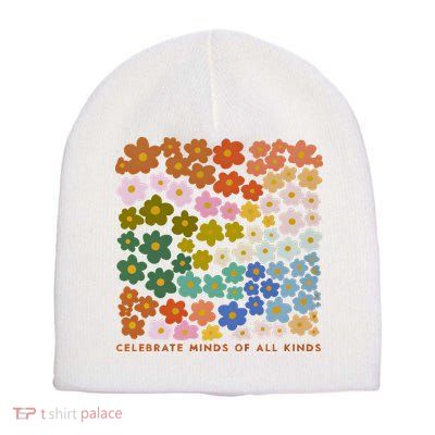 Autism Inclusive Education Celebrate Mind Of All Kind Short Acrylic Beanie