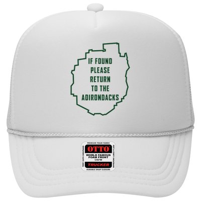 Adirondacks If Found Please Return To Adirondacks Trucker Hat