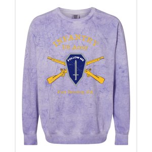 Army Infantry Fort Benning GA Colorblast Crewneck Sweatshirt