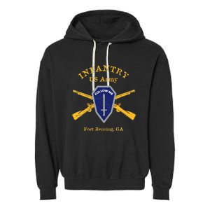 Army Infantry Fort Benning GA Garment-Dyed Fleece Hoodie