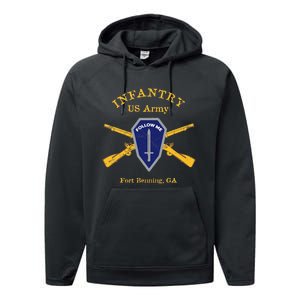 Army Infantry Fort Benning GA Performance Fleece Hoodie