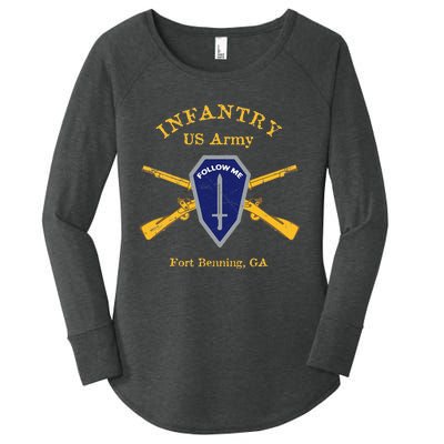 Army Infantry Fort Benning GA Women's Perfect Tri Tunic Long Sleeve Shirt