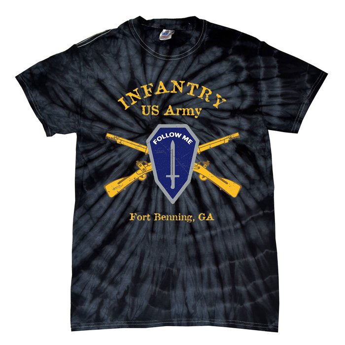 Army Infantry Fort Benning GA Tie-Dye T-Shirt