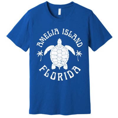 Amelia Island Florida Beach Sea Turtle Summer Vacation Gift Premium T-Shirt