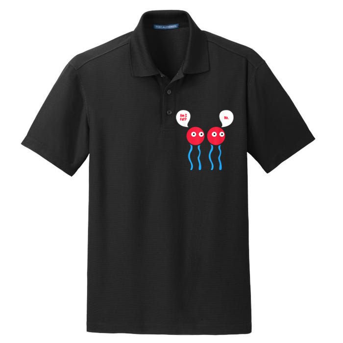 Am I Fat? Funny Lipid Cell Biology Science Pun Dry Zone Grid Polo