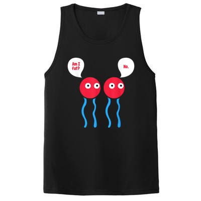 Am I Fat? Funny Lipid Cell Biology Science Pun PosiCharge Competitor Tank