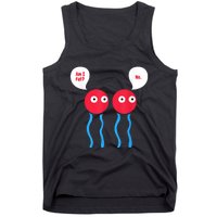 Am I Fat? Funny Lipid Cell Biology Science Pun Tank Top