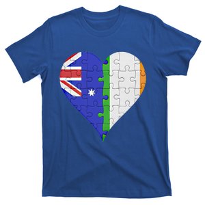 Australian Irish Flag Heart Gift T-Shirt