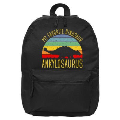 Ankylosaurus Is Favorite Dinosaur Dino Lovers 16 in Basic Backpack