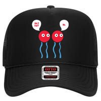 Am I Fat Funny Lipid Cell Biology Science Pun High Crown Mesh Back Trucker Hat