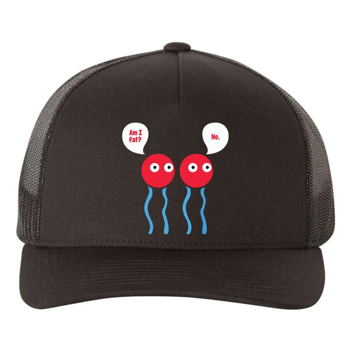 Am I Fat Funny Lipid Cell Biology Science Pun Yupoong Adult 5-Panel Trucker Hat