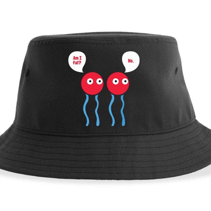 Am I Fat Funny Lipid Cell Biology Science Pun Sustainable Bucket Hat