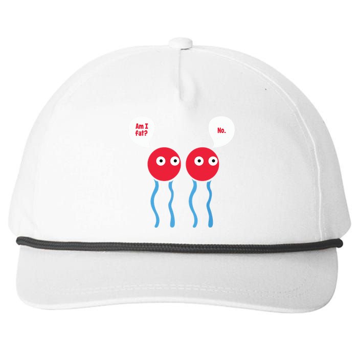 Am I Fat Funny Lipid Cell Biology Science Pun Snapback Five-Panel Rope Hat