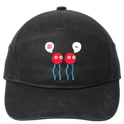 Am I Fat Funny Lipid Cell Biology Science Pun 7-Panel Snapback Hat