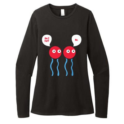 Am I Fat Funny Lipid Cell Biology Science Pun Womens CVC Long Sleeve Shirt