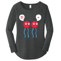 Am I Fat Funny Lipid Cell Biology Science Pun Women's Perfect Tri Tunic Long Sleeve Shirt