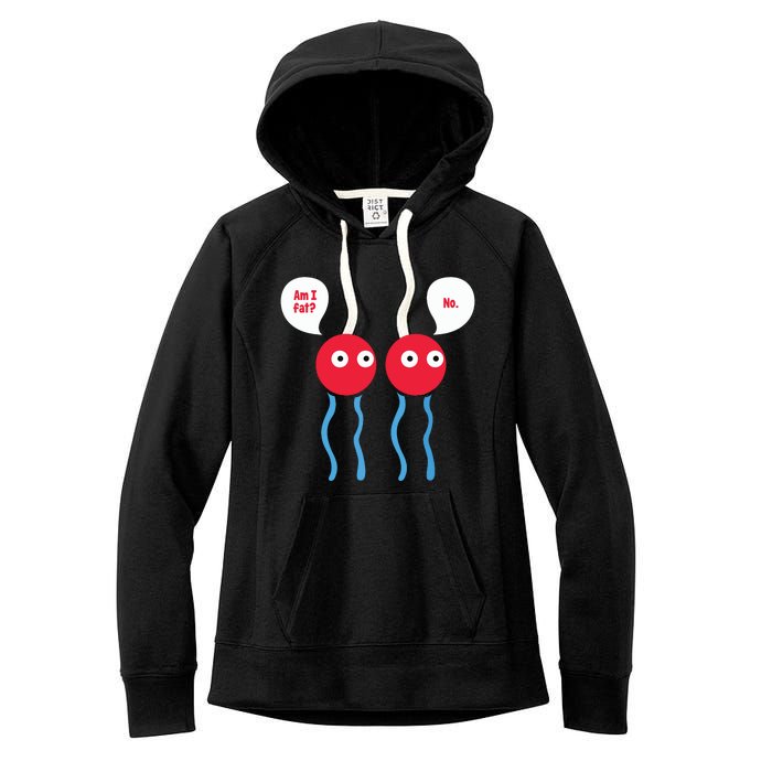 Am I Fat Funny Lipid Cell Biology Science Pun Women's Fleece Hoodie