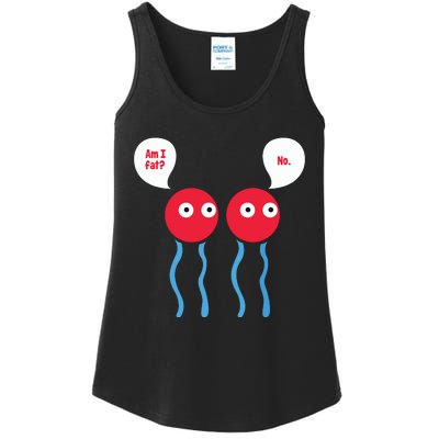 Am I Fat Funny Lipid Cell Biology Science Pun Ladies Essential Tank