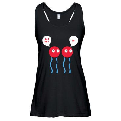 Am I Fat Funny Lipid Cell Biology Science Pun Ladies Essential Flowy Tank