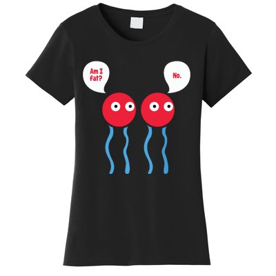 Am I Fat Funny Lipid Cell Biology Science Pun Women's T-Shirt