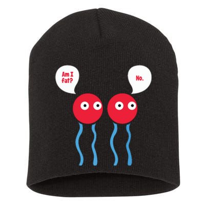 Am I Fat Funny Lipid Cell Biology Science Pun Short Acrylic Beanie