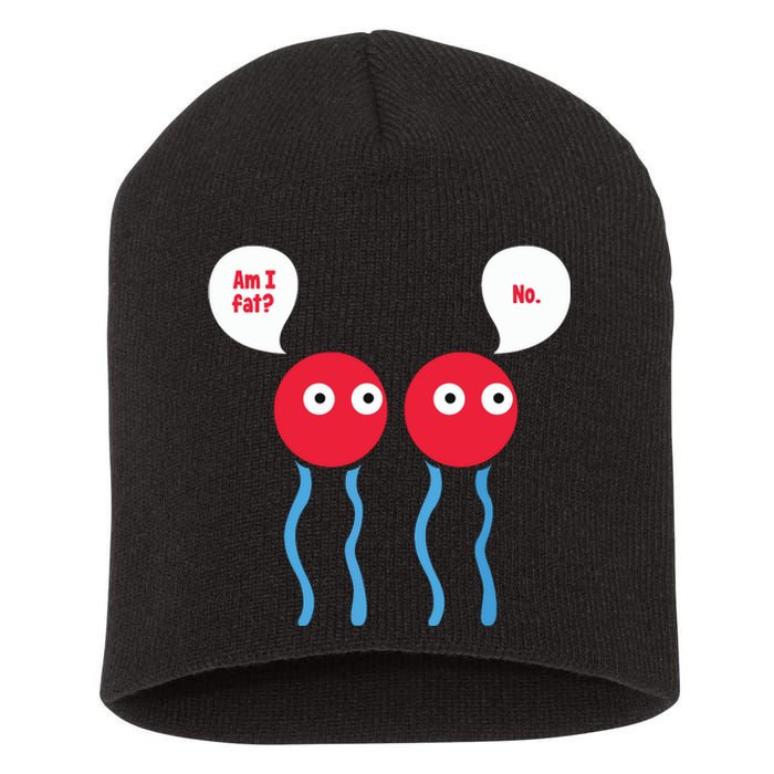 Am I Fat Funny Lipid Cell Biology Science Pun Short Acrylic Beanie