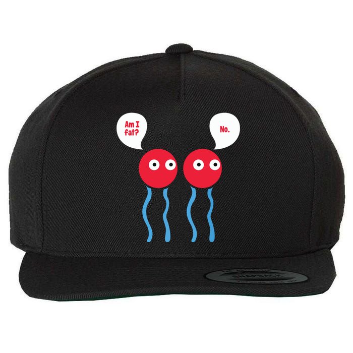 Am I Fat Funny Lipid Cell Biology Science Pun Wool Snapback Cap