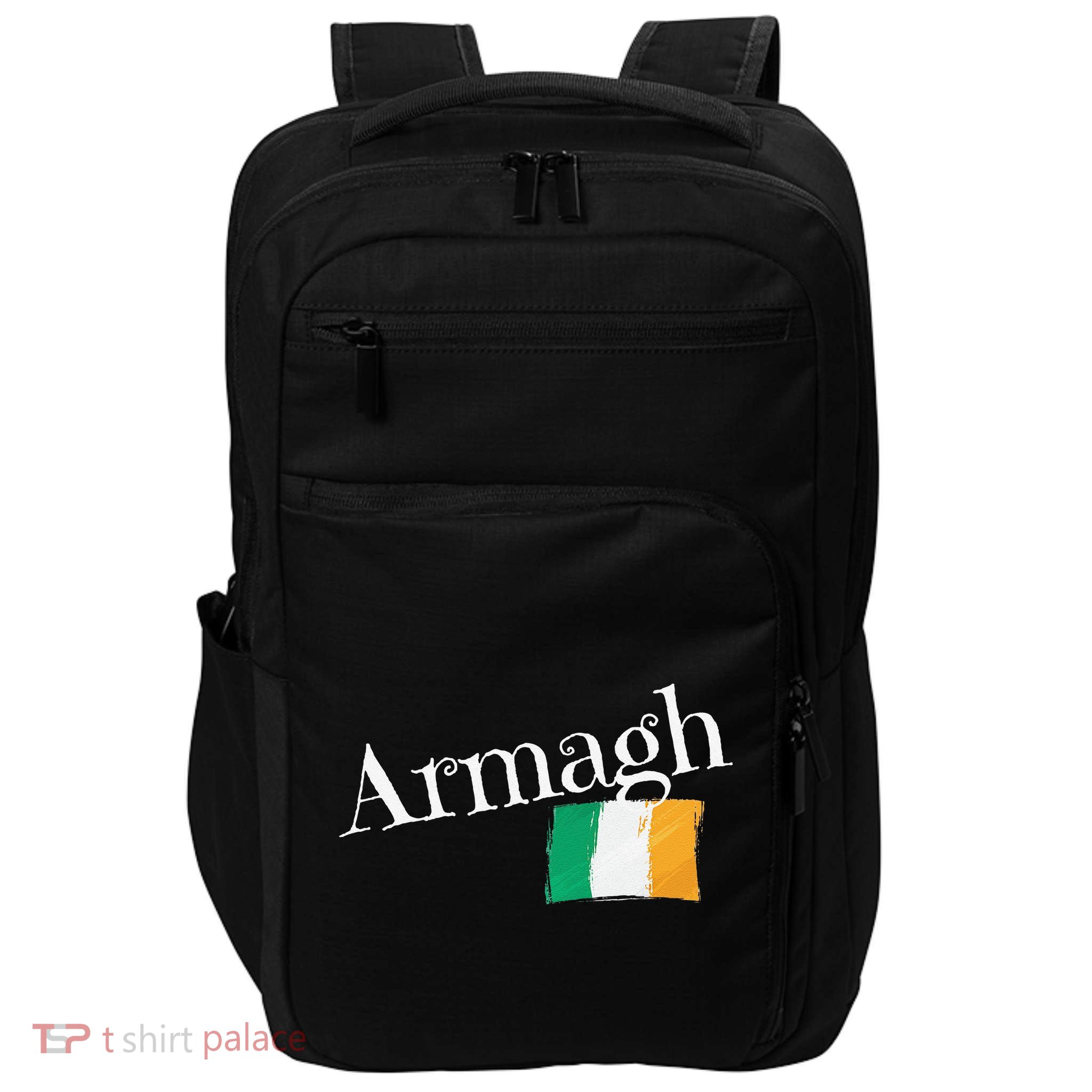 Armagh Ireland Flag Irish City Saint Patrick's Day Impact Tech Backpack